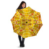 Stained Glass Mosaic Yellow Print Pattern Umbrella-grizzshop