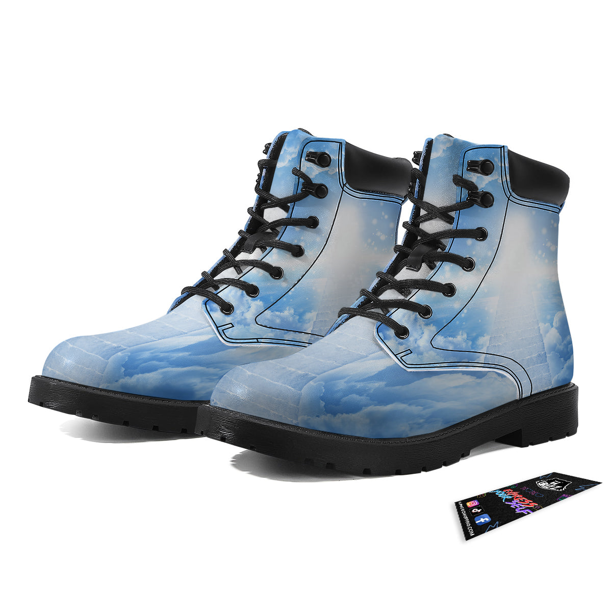Stairs To Heaven Print Boots-grizzshop