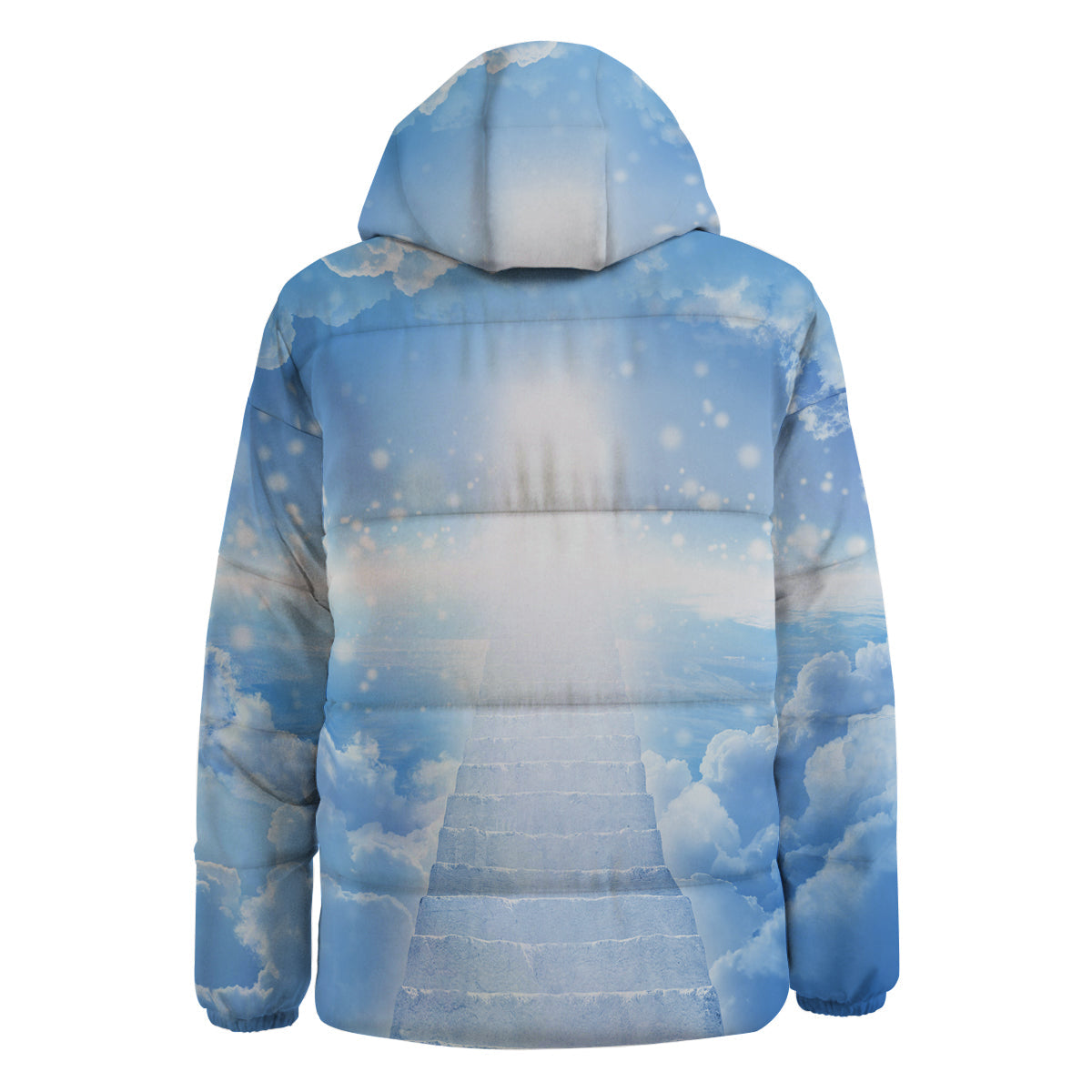 Stairs To Heaven Print Down Jacket-grizzshop
