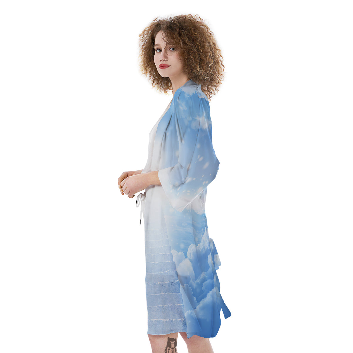 Stairs To Heaven Print Kimono-grizzshop