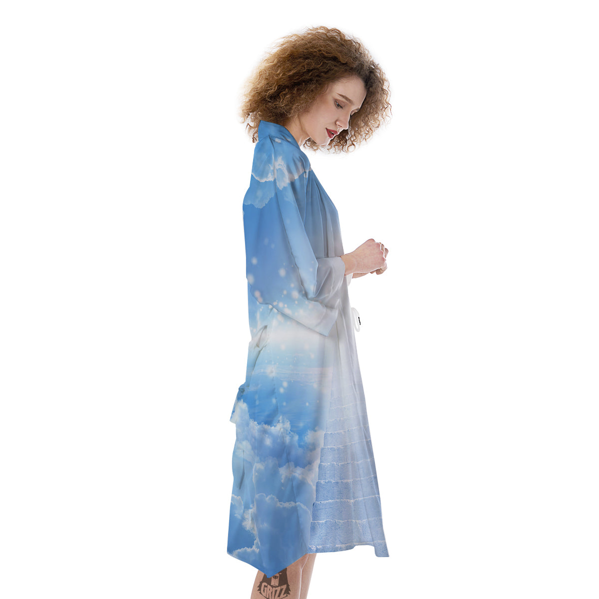 Stairs To Heaven Print Kimono-grizzshop