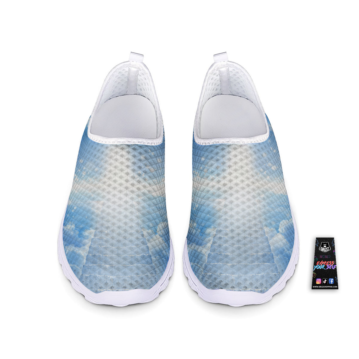 Stairs To Heaven Print Nurse Shoes-grizzshop