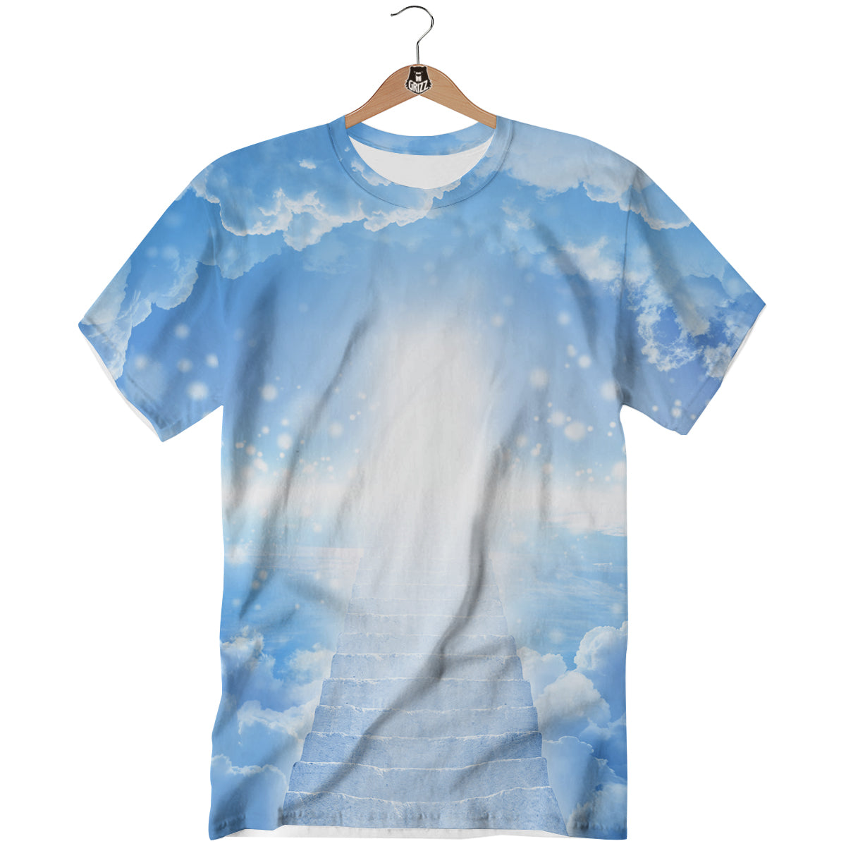 Stairs To Heaven Print T-Shirt-grizzshop