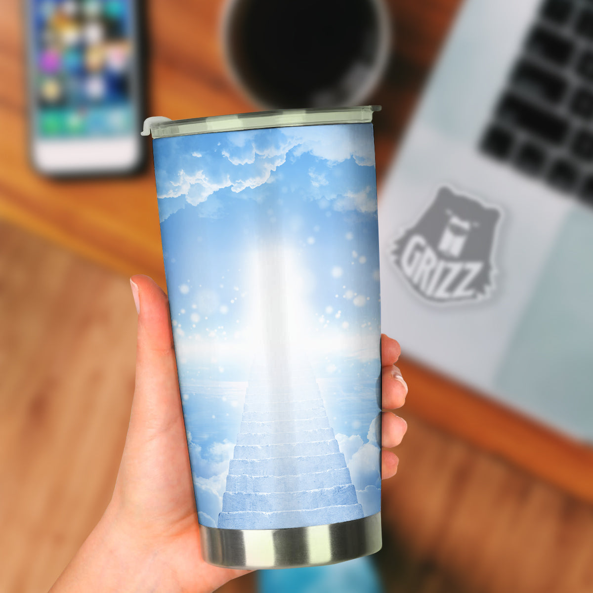 Stairs To Heaven Print Tumbler-grizzshop