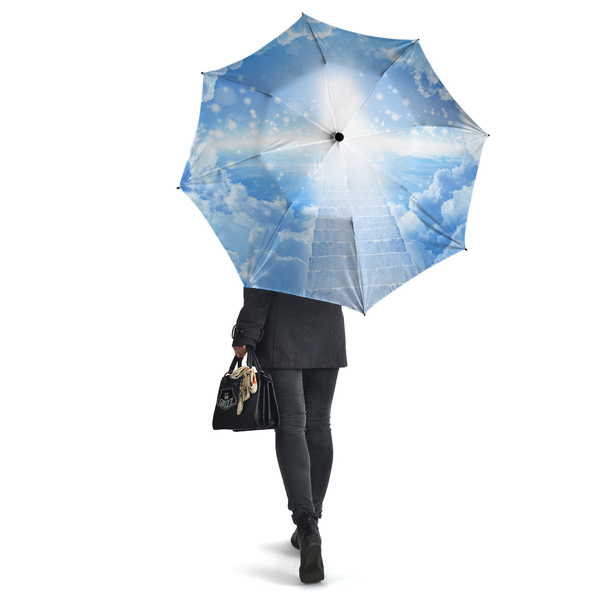 Stairs To Heaven Print Umbrella-grizzshop