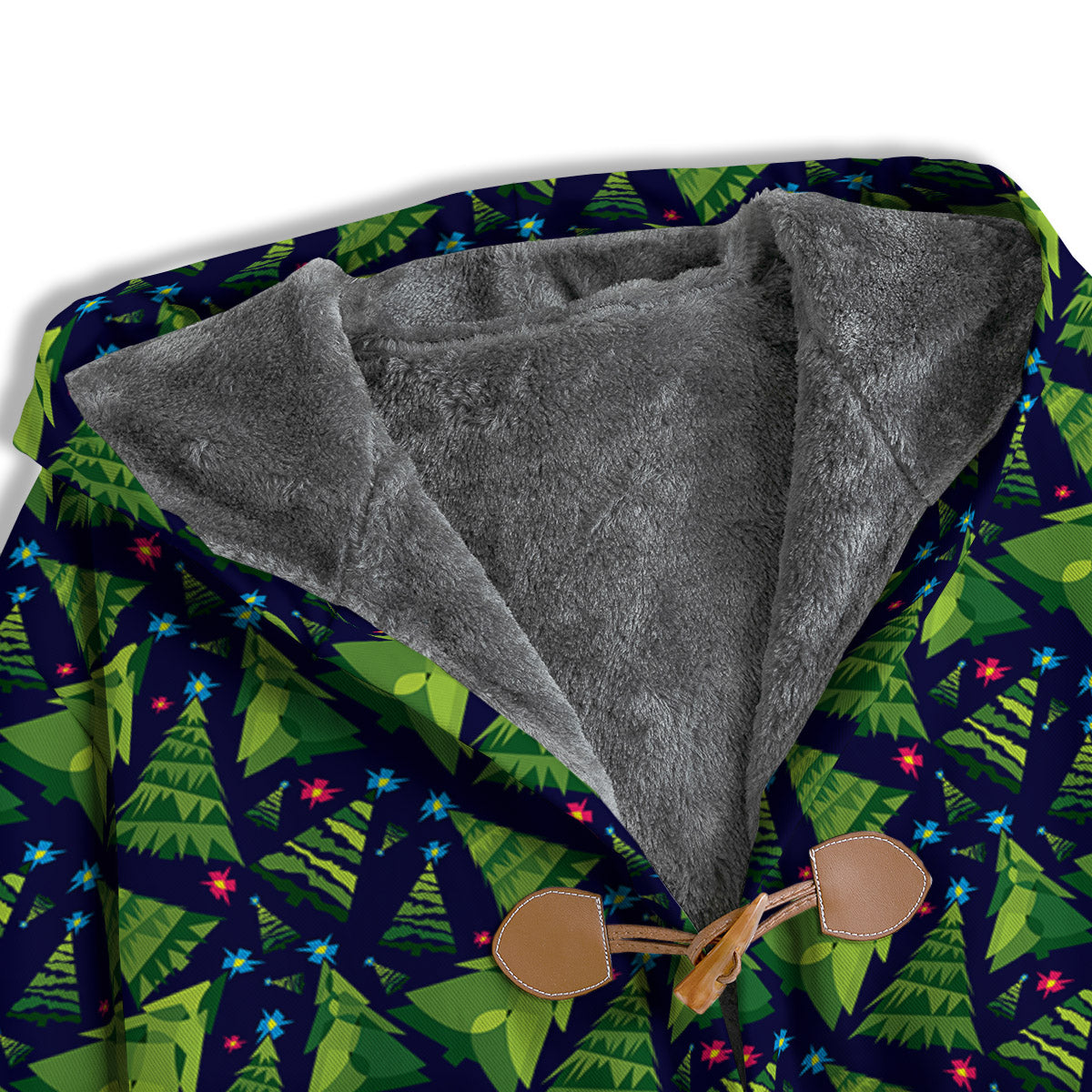 Star And Christmas Tree Print Pattern Men's Windbreaker Jacket-grizzshop