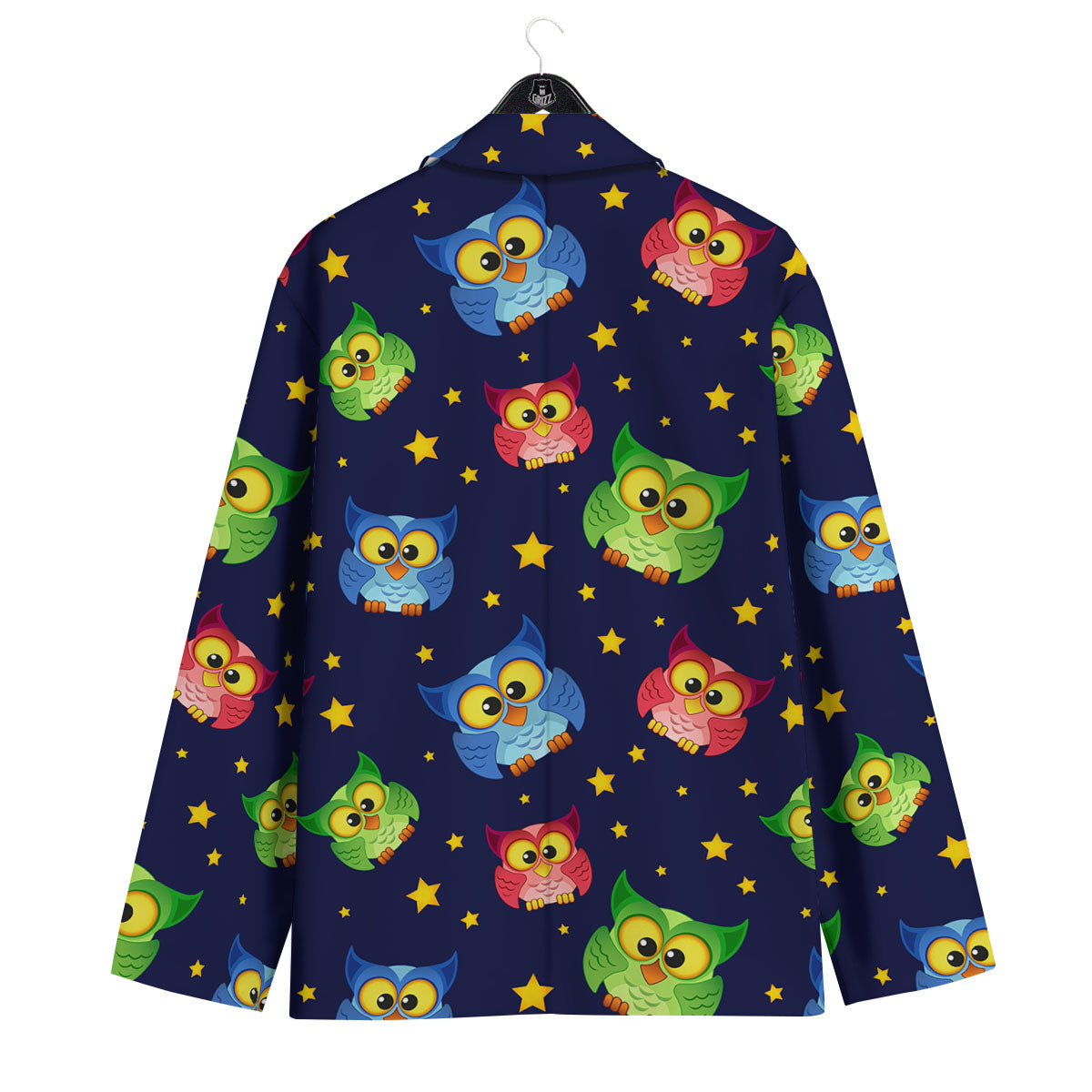 Star And Owl Print Pattern Men's Sport Coat-grizzshop