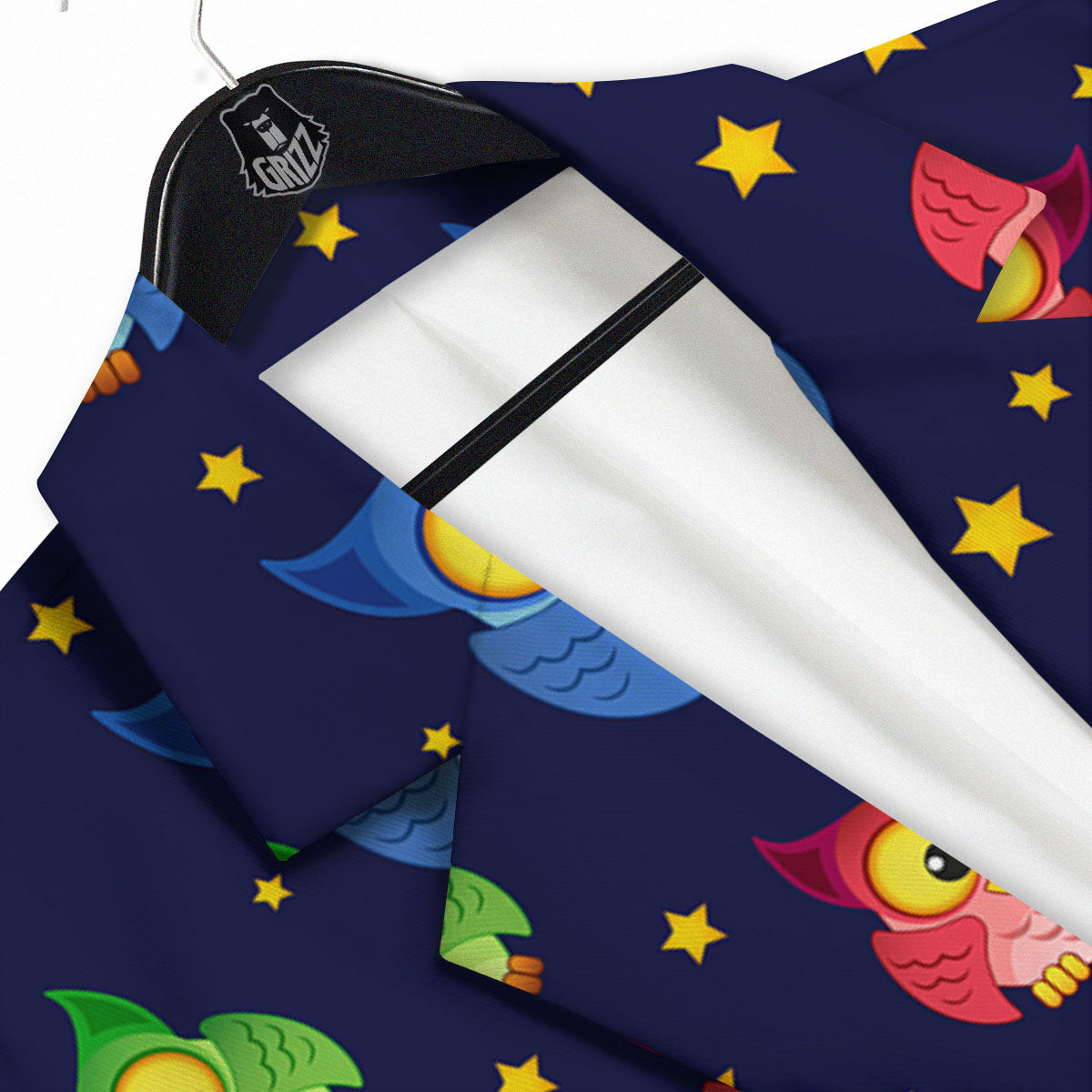 Star And Owl Print Pattern Men's Sport Coat-grizzshop