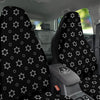 Star Black And White Print Pattern Car Seat Covers-grizzshop