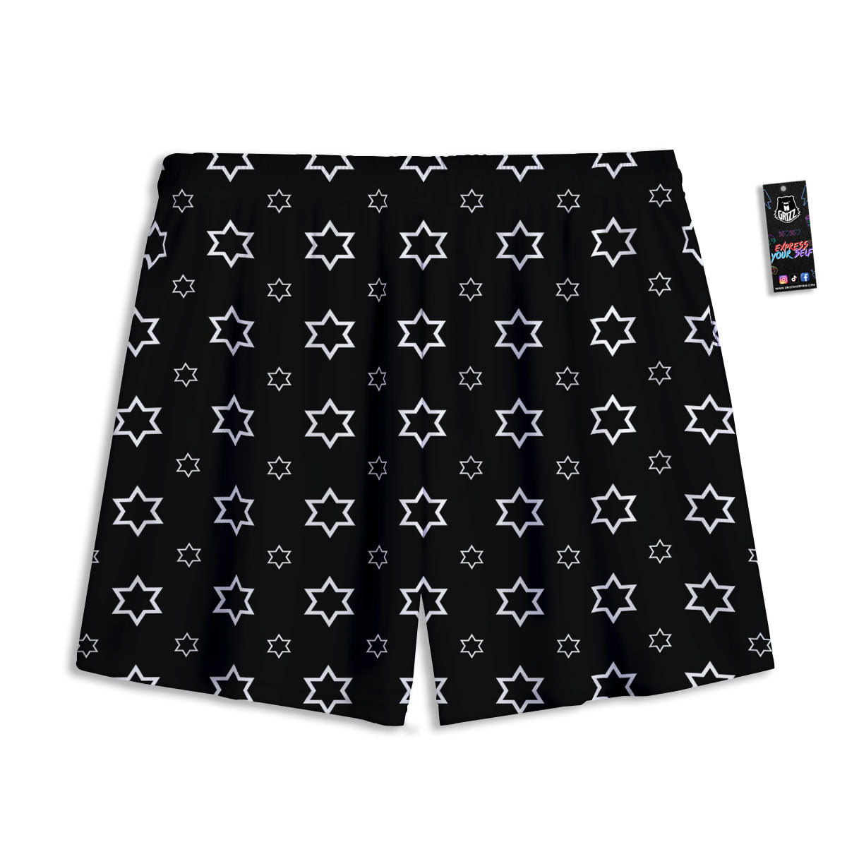 Snowman Cute Print Mesh Shorts