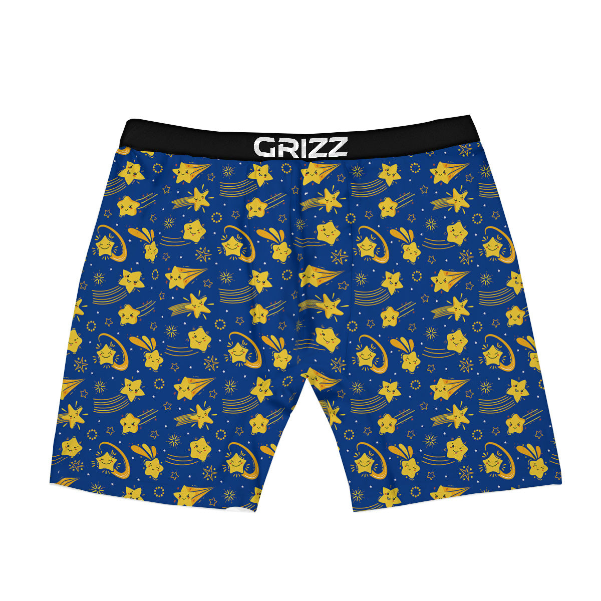 Star Cartoon Print Pattern Boxer Briefs-grizzshop