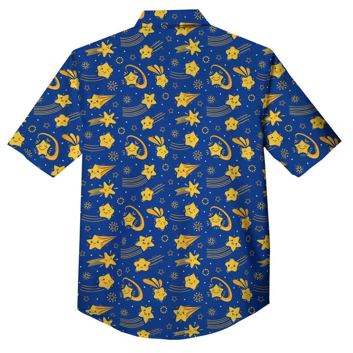 Star Cartoon Print Pattern Button Up Shirt-grizzshop