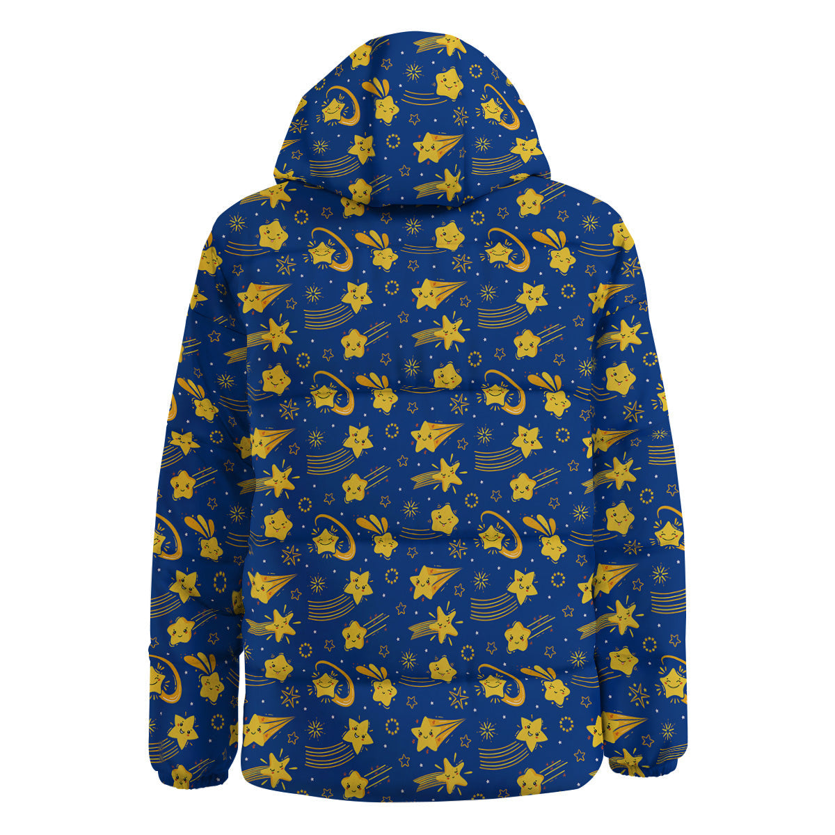 Star Cartoon Print Pattern Down Jacket-grizzshop