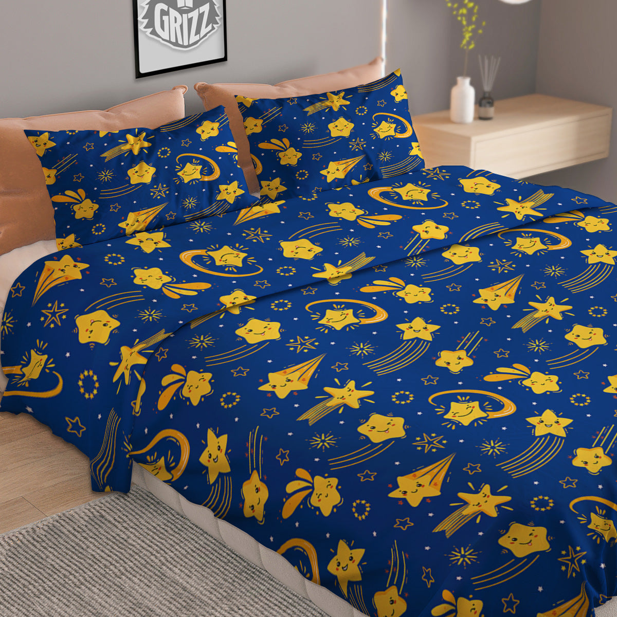 Skull Fire Print Duvet Cover Bedding Set