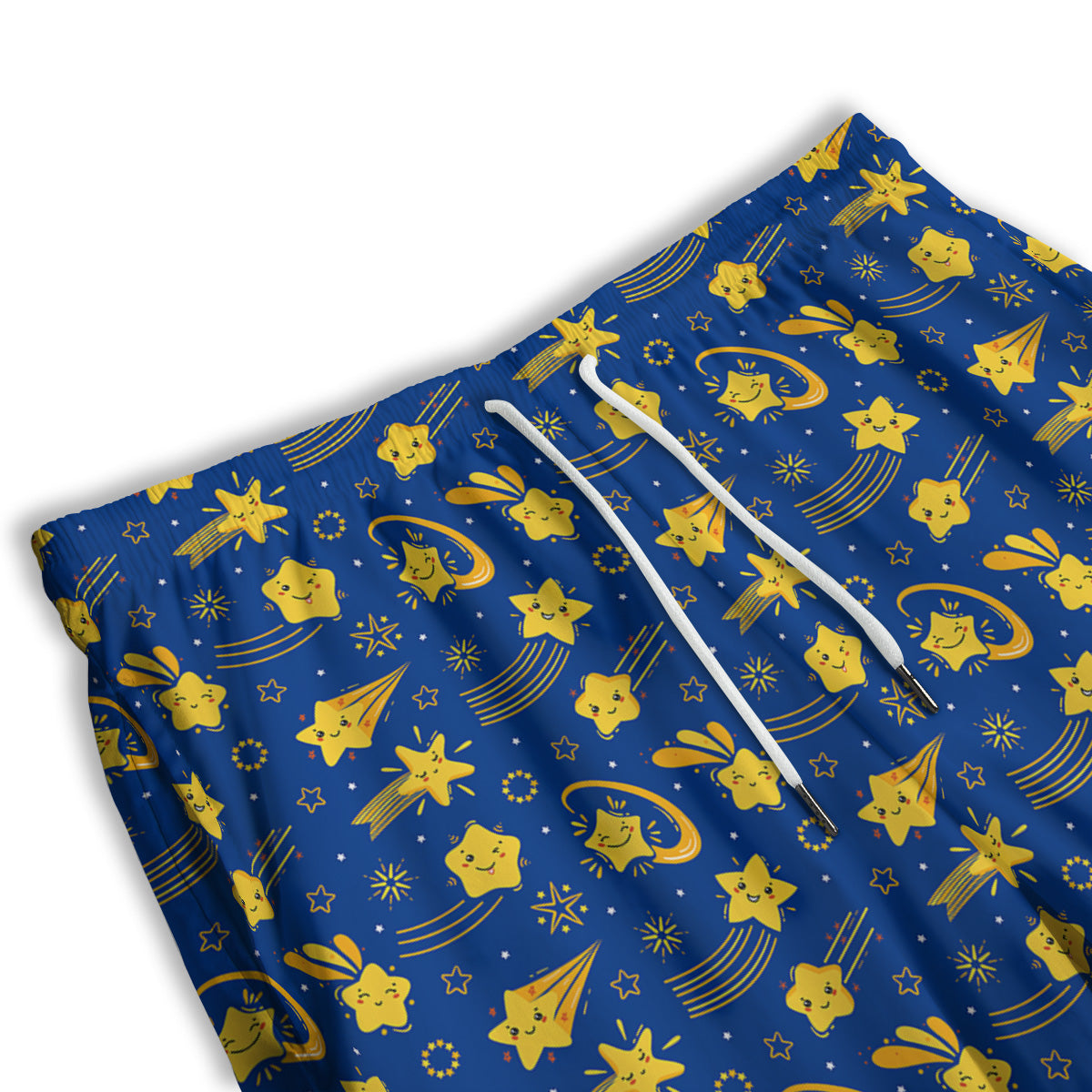 Star Cartoon Print Pattern Men's Athletic Shorts