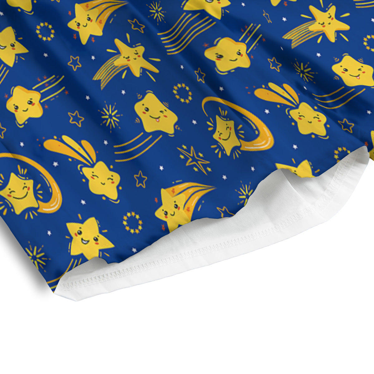 Star Cartoon Print Pattern Men's Athletic Shorts