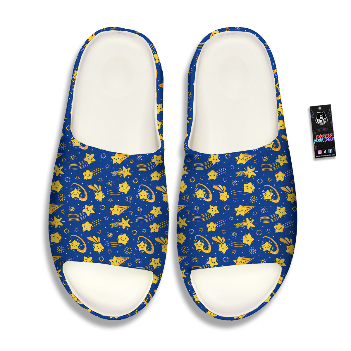 Star Cartoon Print Pattern Sandals-grizzshop