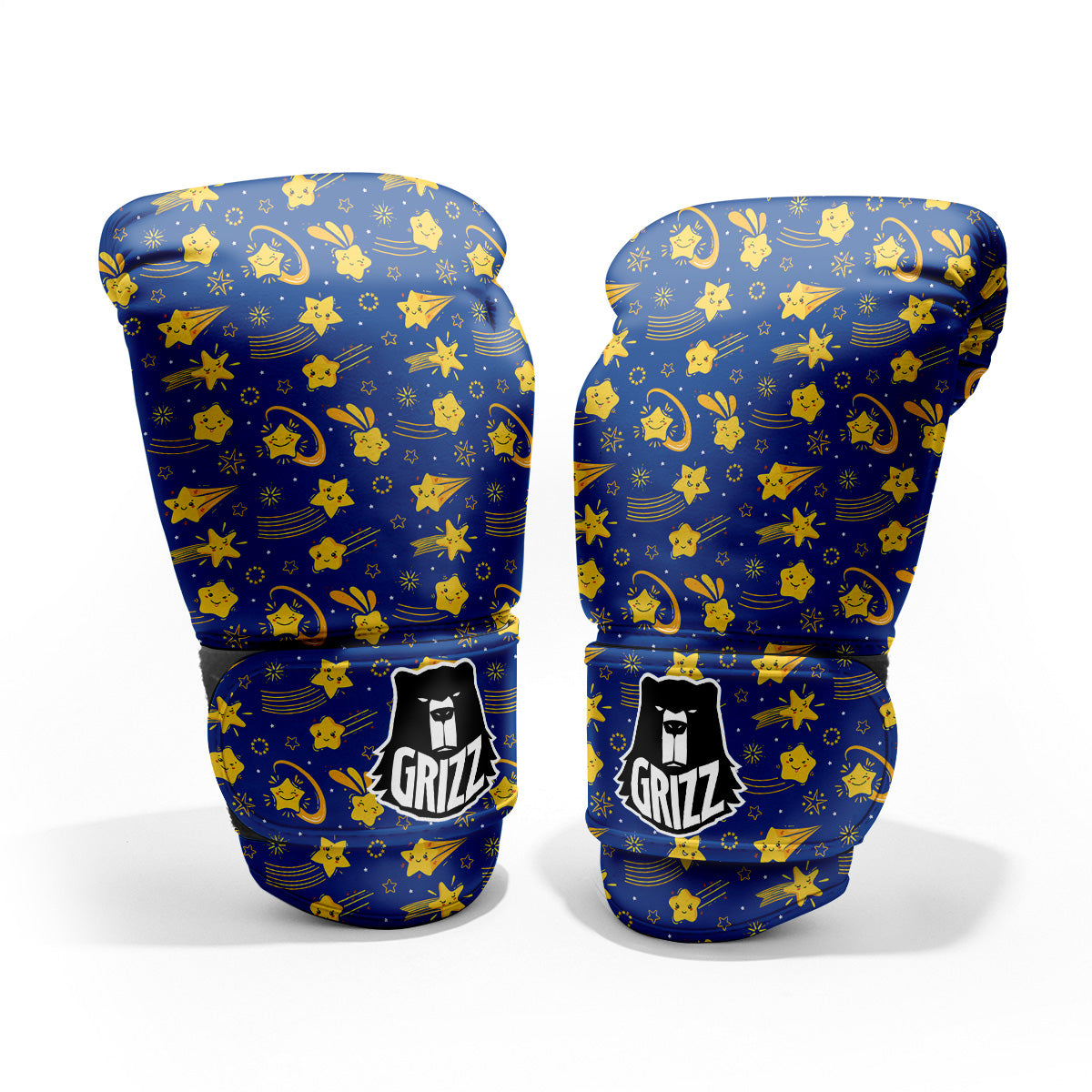 Star Cartoon Print Pattern Pro Boxing Glove