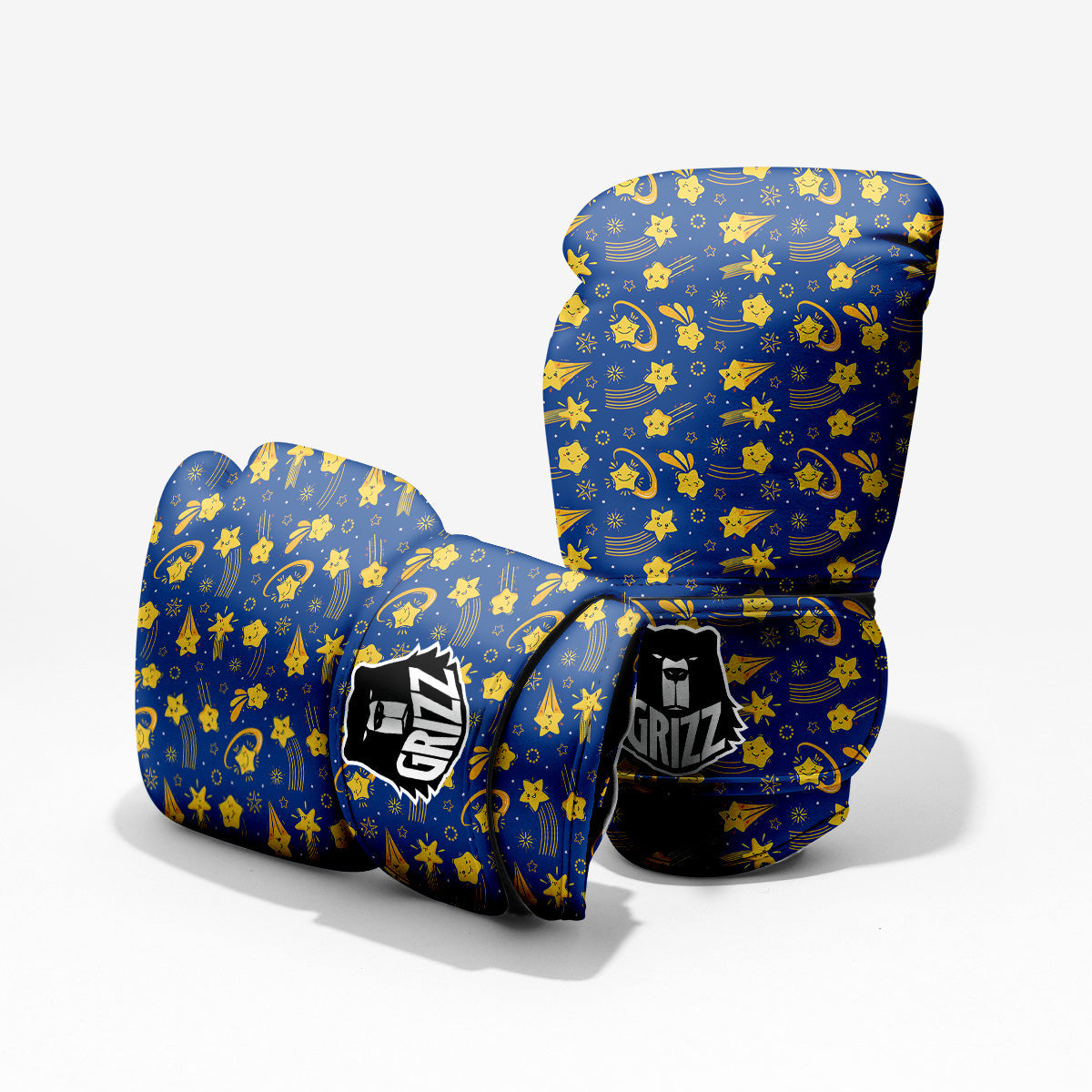Star Cartoon Print Pattern Pro Boxing Glove