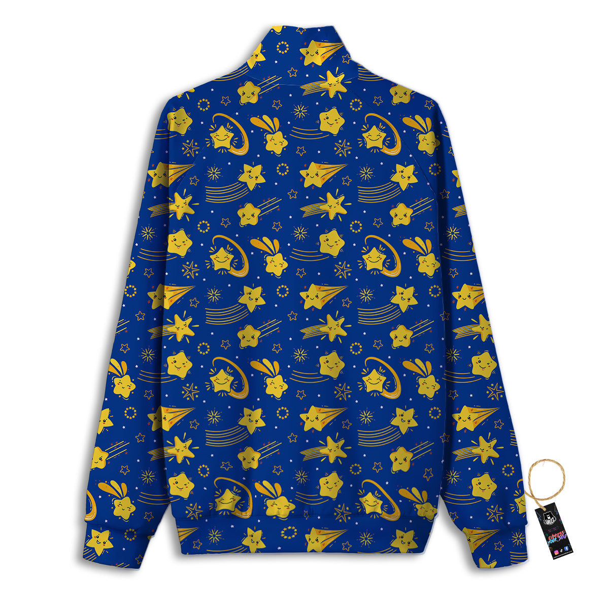 Star Cartoon Print Pattern Track Jacket-grizzshop