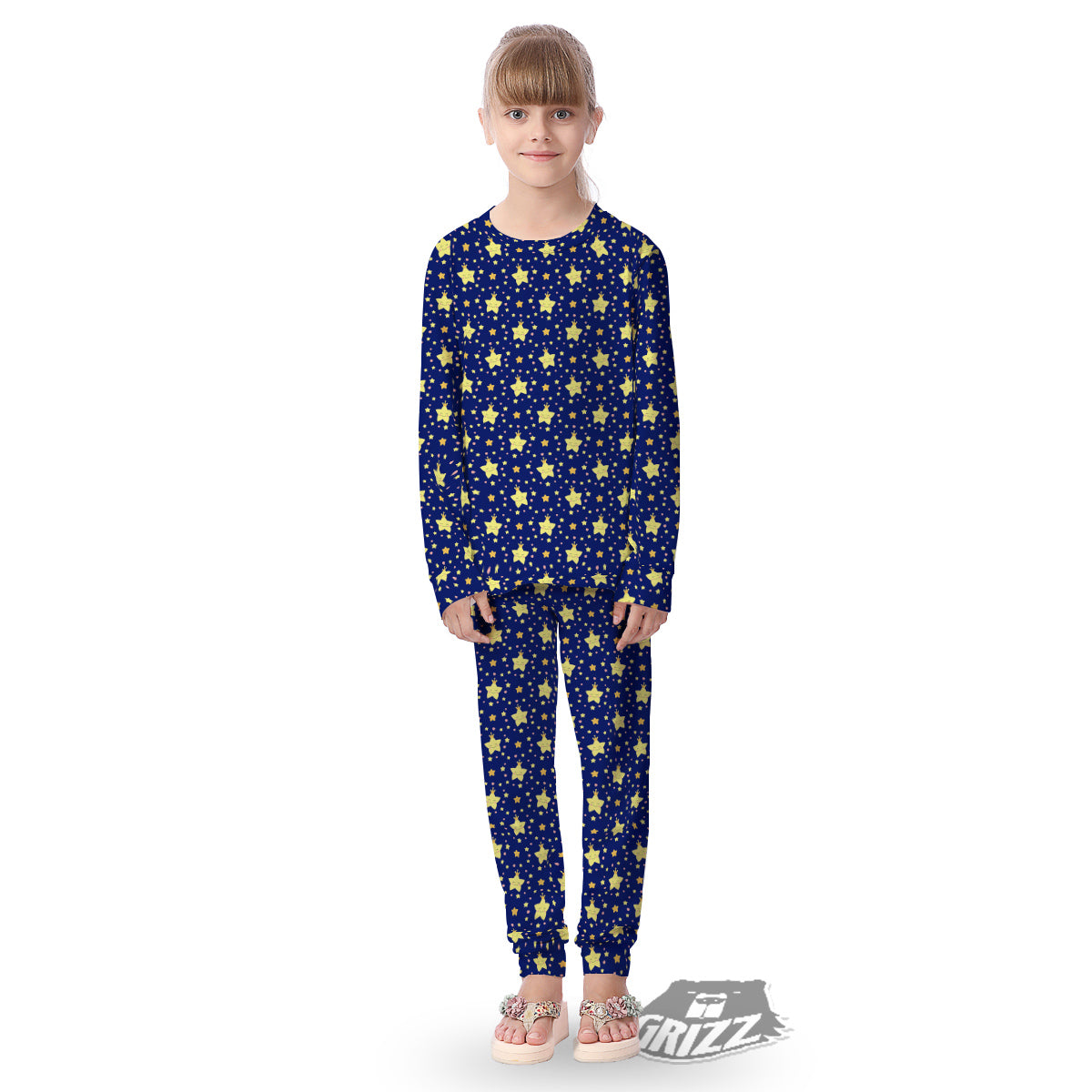 Star Cute Print Pattern Kid's Pajamas-grizzshop