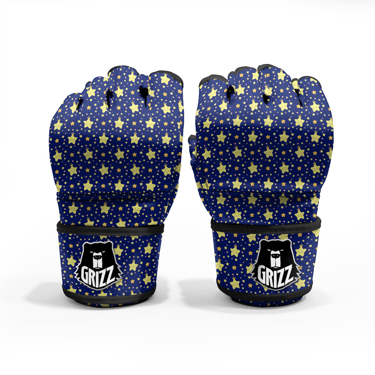 Star Cute Print Pattern MMA Gloves-grizzshop