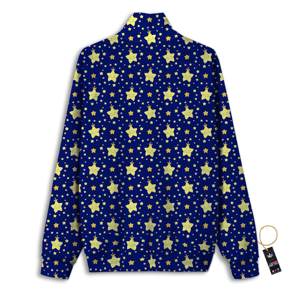 Star Cute Print Pattern Track Jacket-grizzshop