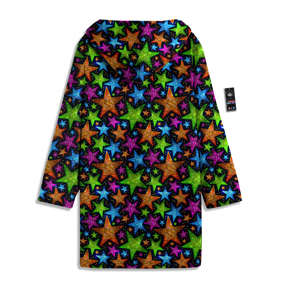 Star Disco Sparkles Print Pattern Men's Windbreaker Jacket-grizzshop