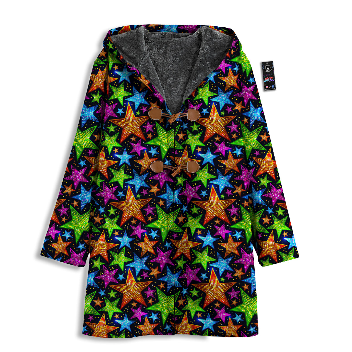 Star Disco Sparkles Print Pattern Men's Windbreaker Jacket-grizzshop