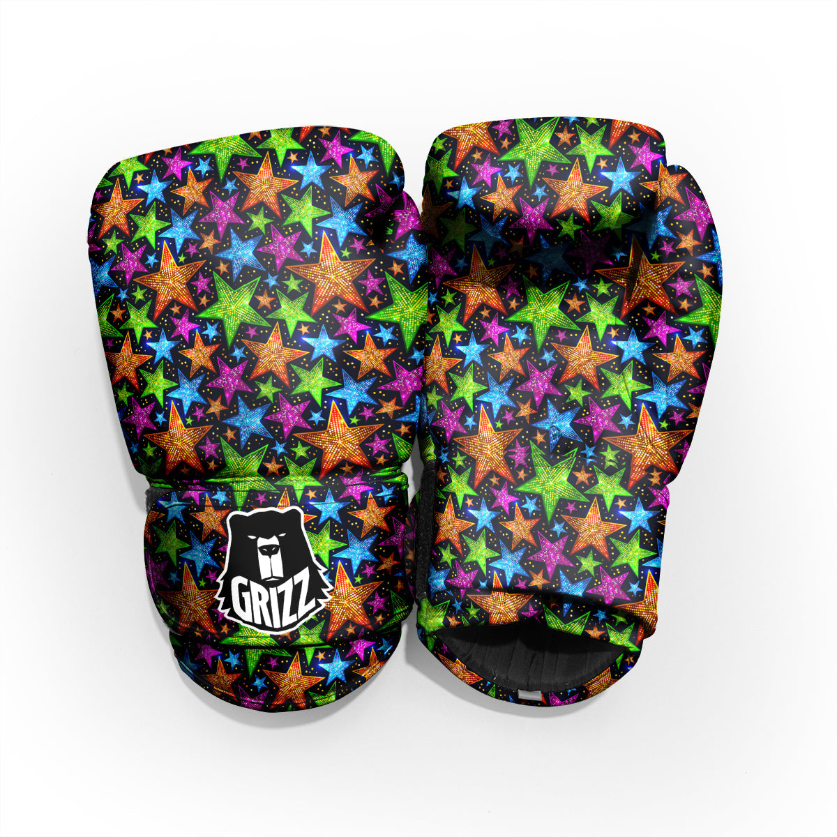 Star Disco Sparkles Print Pattern Pro Boxing Glove
