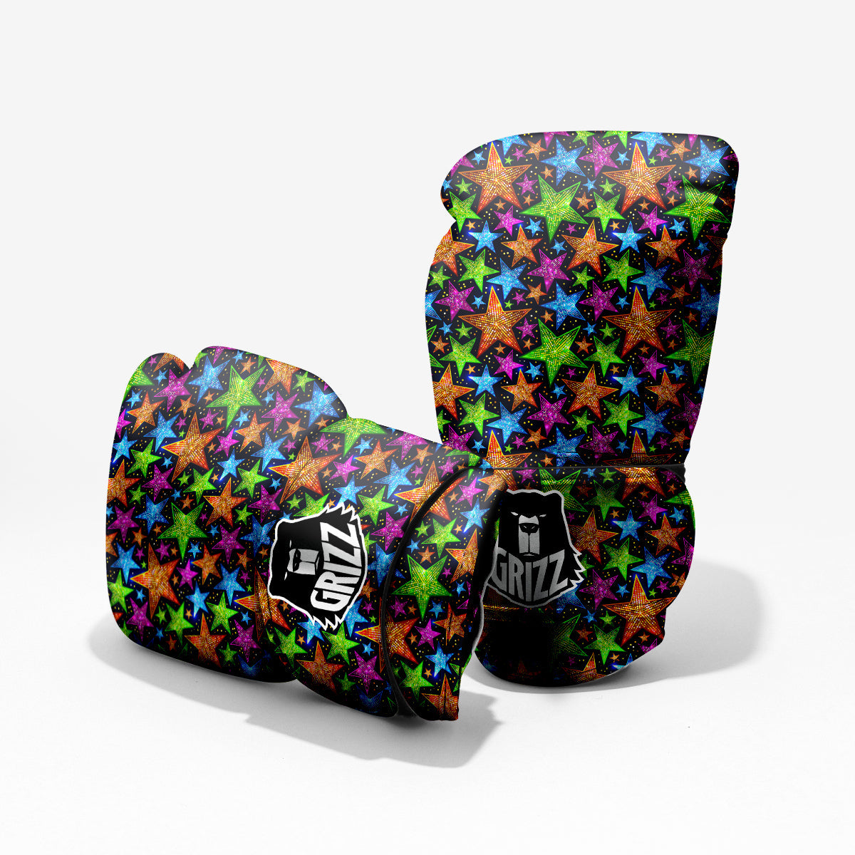 Star Disco Sparkles Print Pattern Pro Boxing Glove