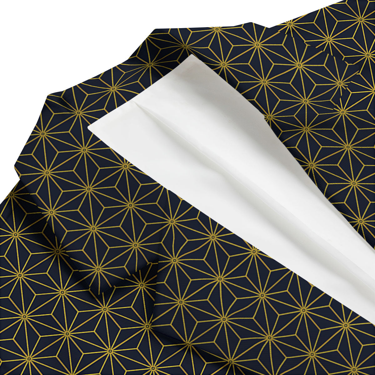 Star Geometric Print Pattern Men's Blazer-grizzshop