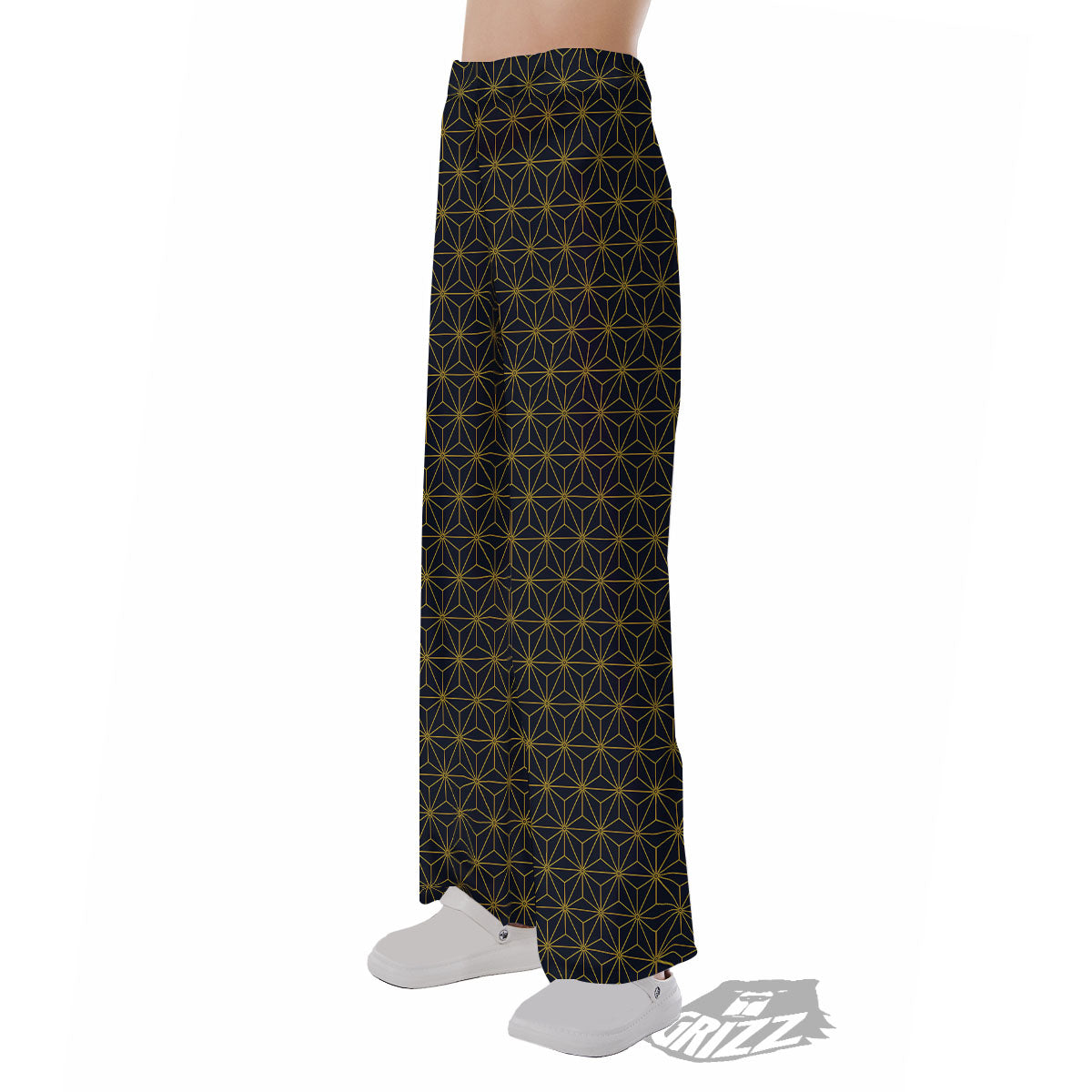 Star Geometric Print Pattern Pajama Pants-grizzshop