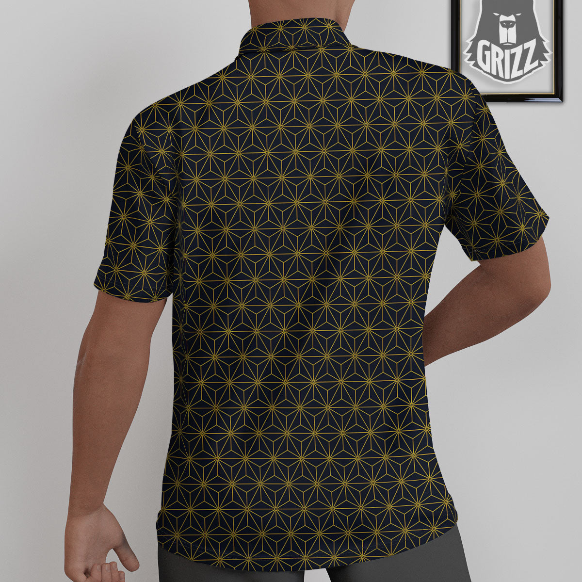 Star Geometric Print Pattern Untucked Shirts-grizzshop