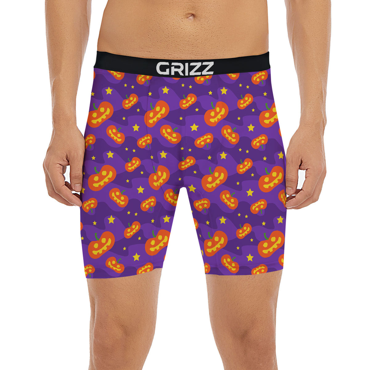 Star Halloween Print Pattern Boxer Briefs-grizzshop