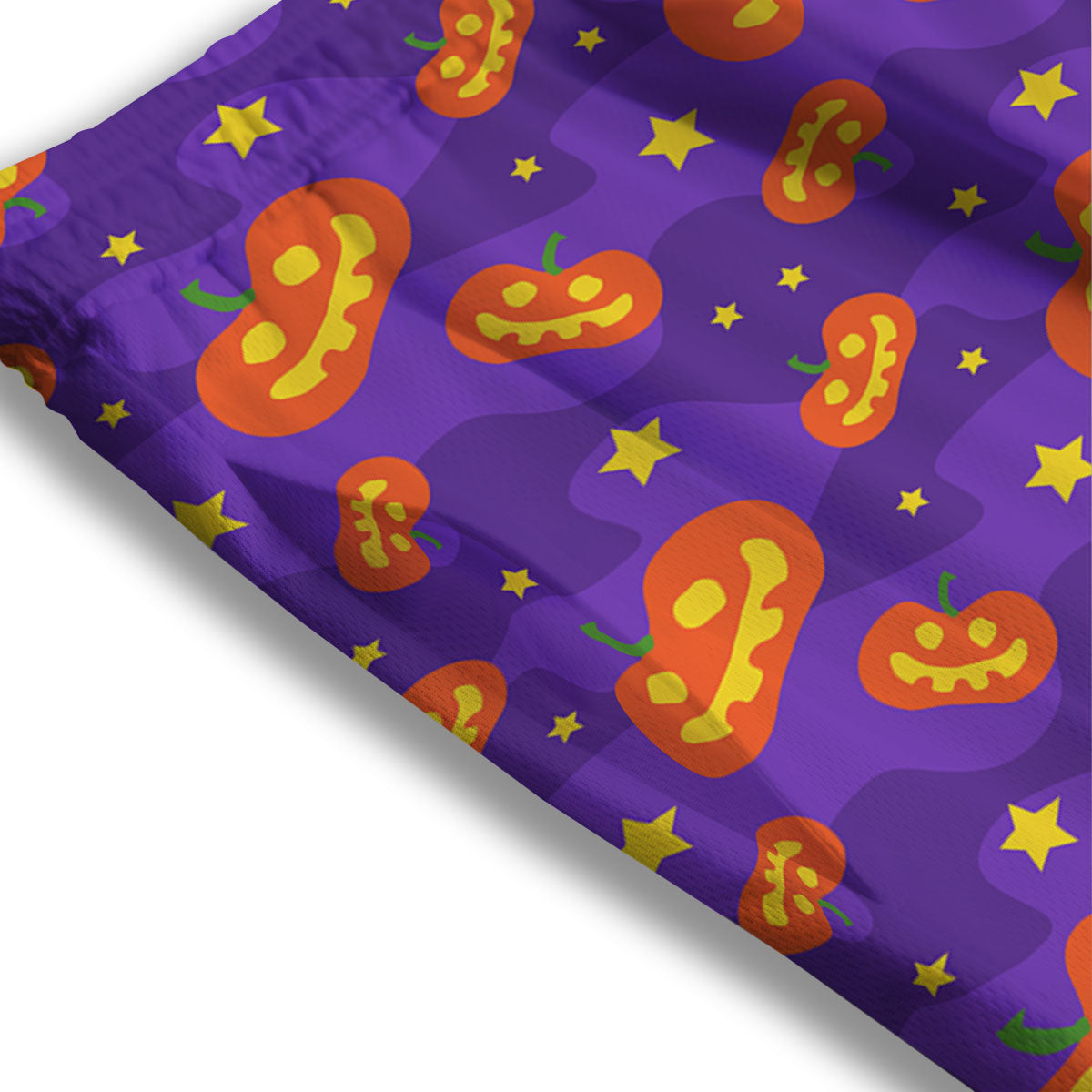 Star Halloween Print Pattern Mesh Shorts