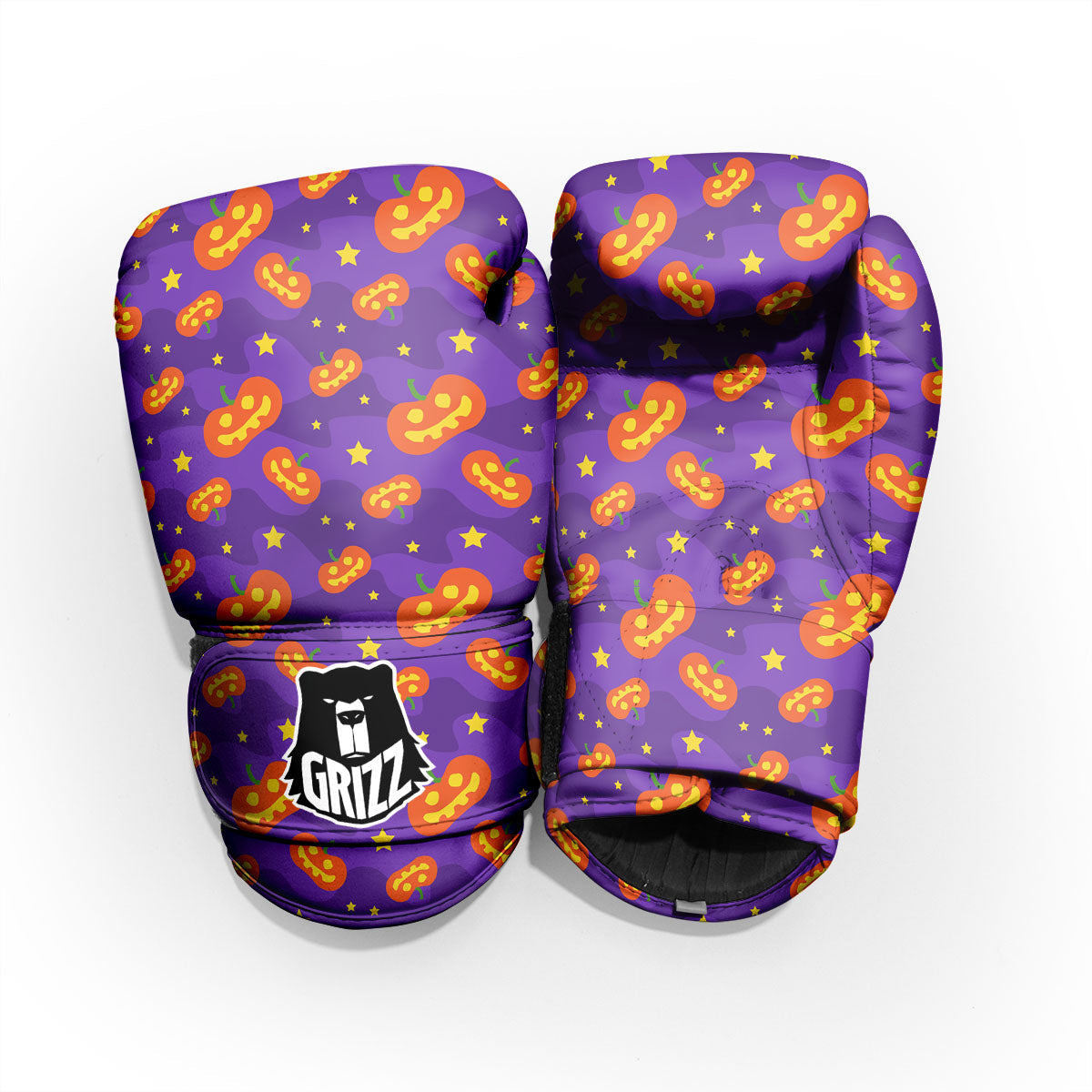 Star Halloween Print Pattern Pro Boxing Glove