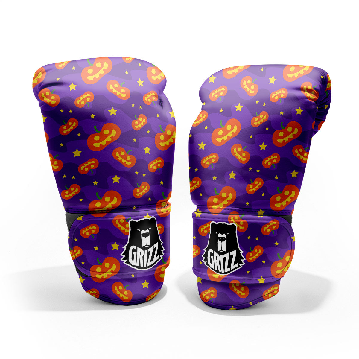 Star Halloween Print Pattern Pro Boxing Glove
