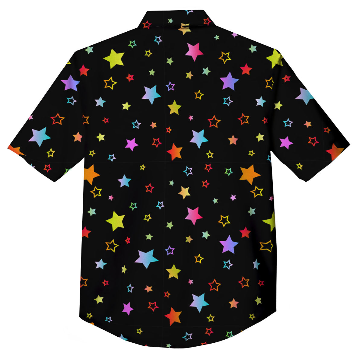 Star Lights Print Pattern Button Up Shirt-grizzshop