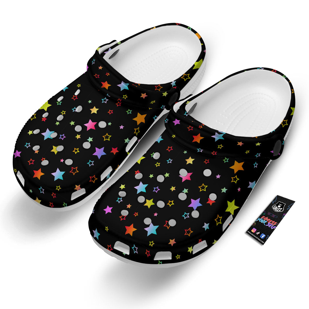 Star Lights Print Pattern Clog-grizzshop