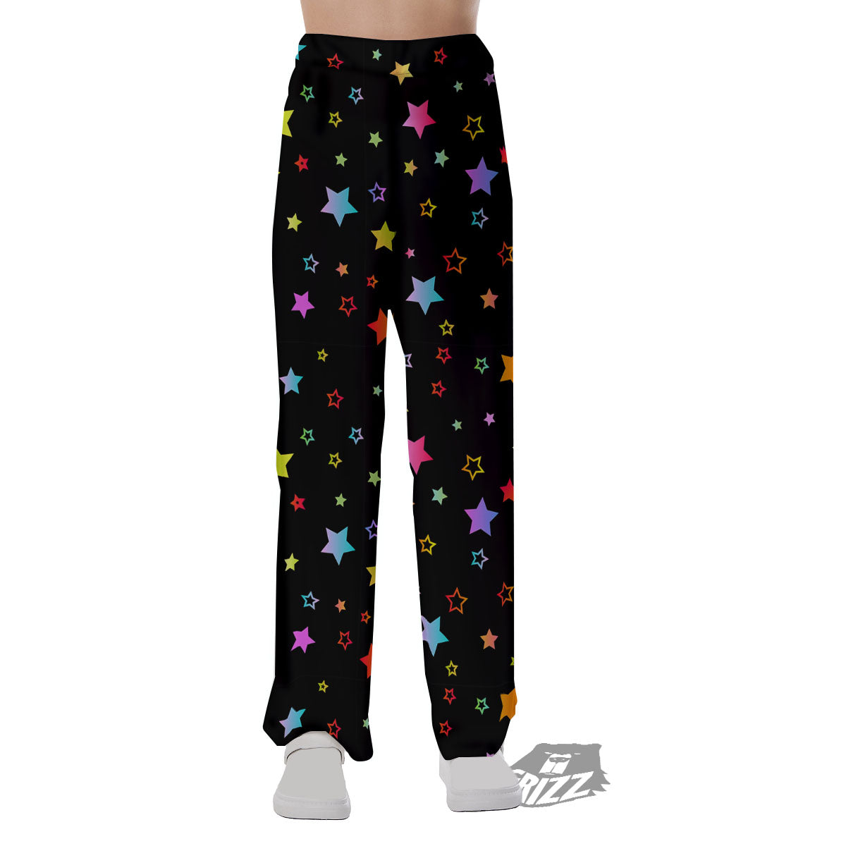Star Lights Print Pattern Pajama Pants-grizzshop