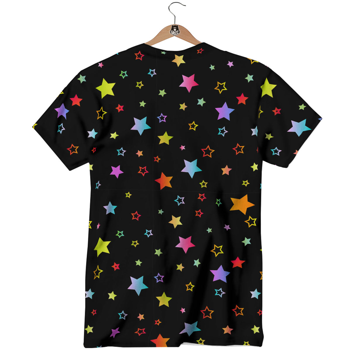 Star Lights Print Pattern T-Shirt-grizzshop