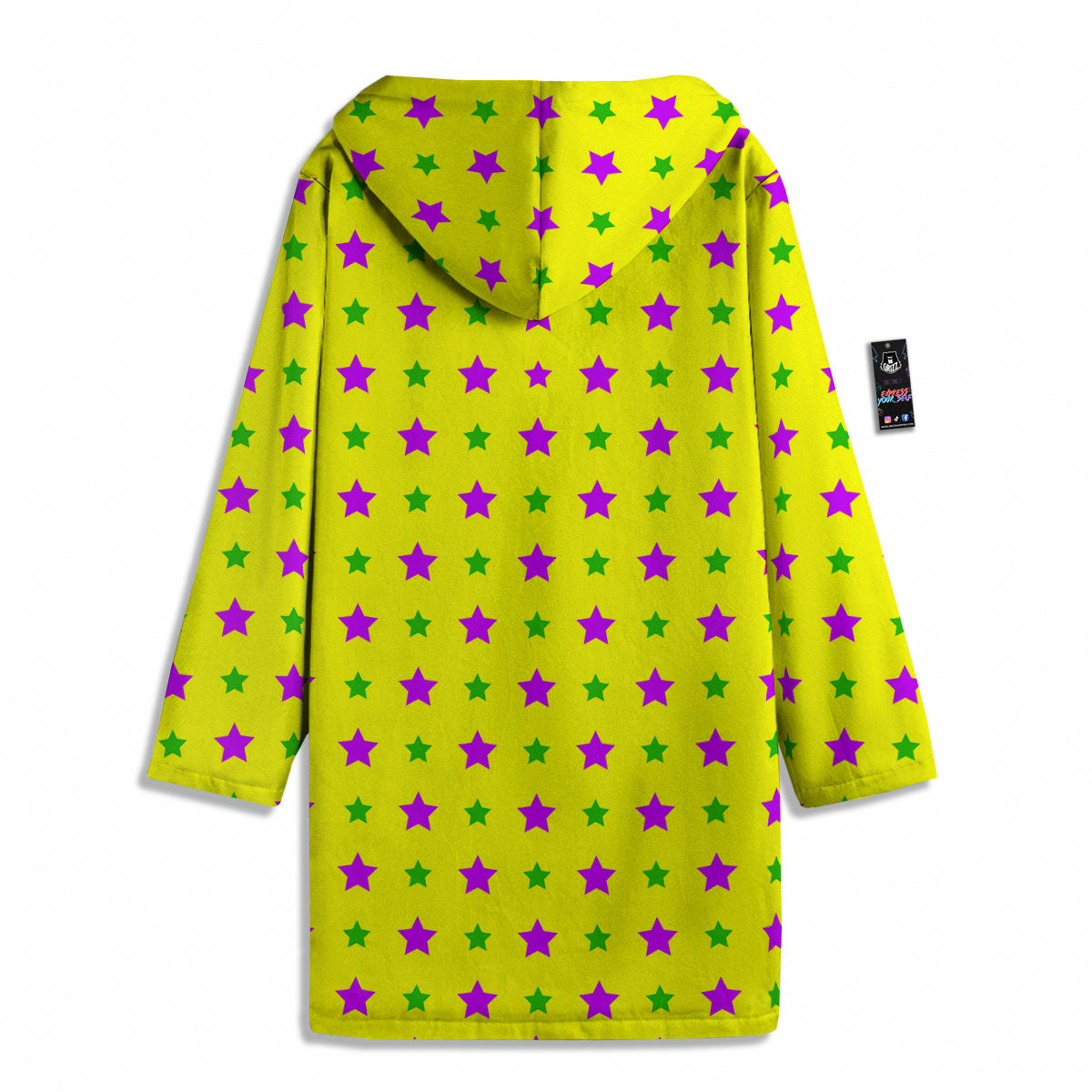 Star Mardi Gras Print Pattern Men's Windbreaker Jacket-grizzshop