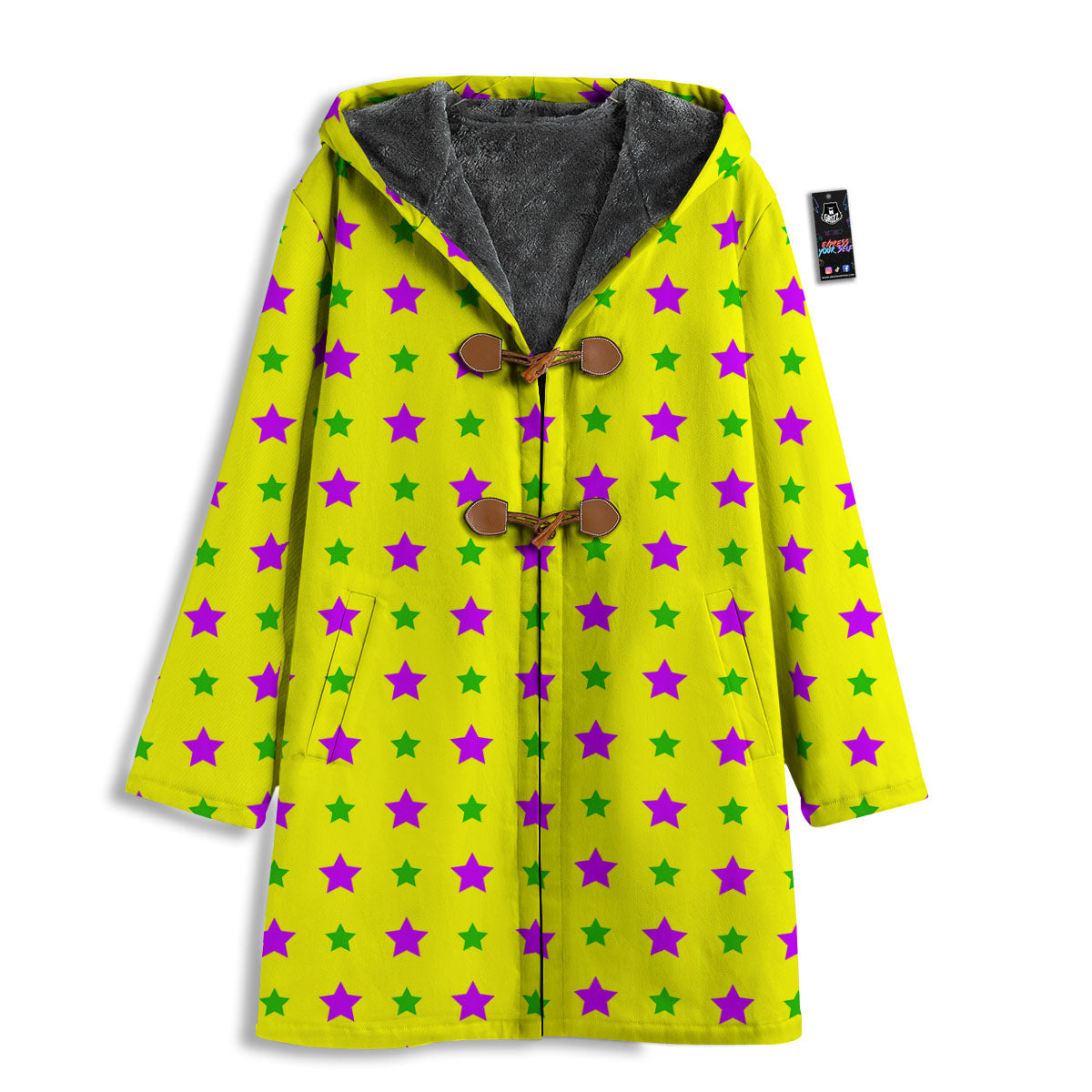 Star Mardi Gras Print Pattern Men's Windbreaker Jacket-grizzshop