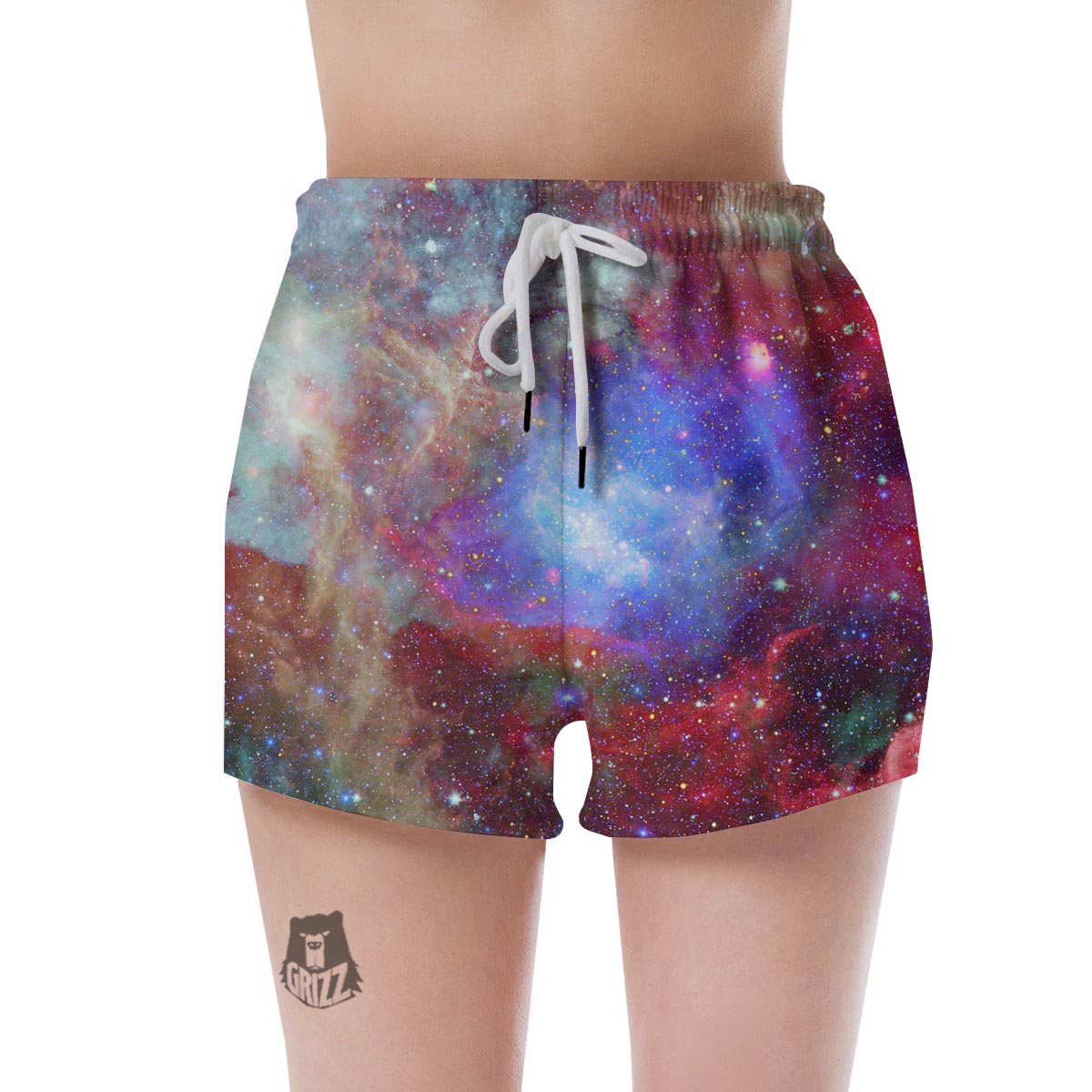 Star Nebula Galaxy Space Women's Shorts-grizzshop
