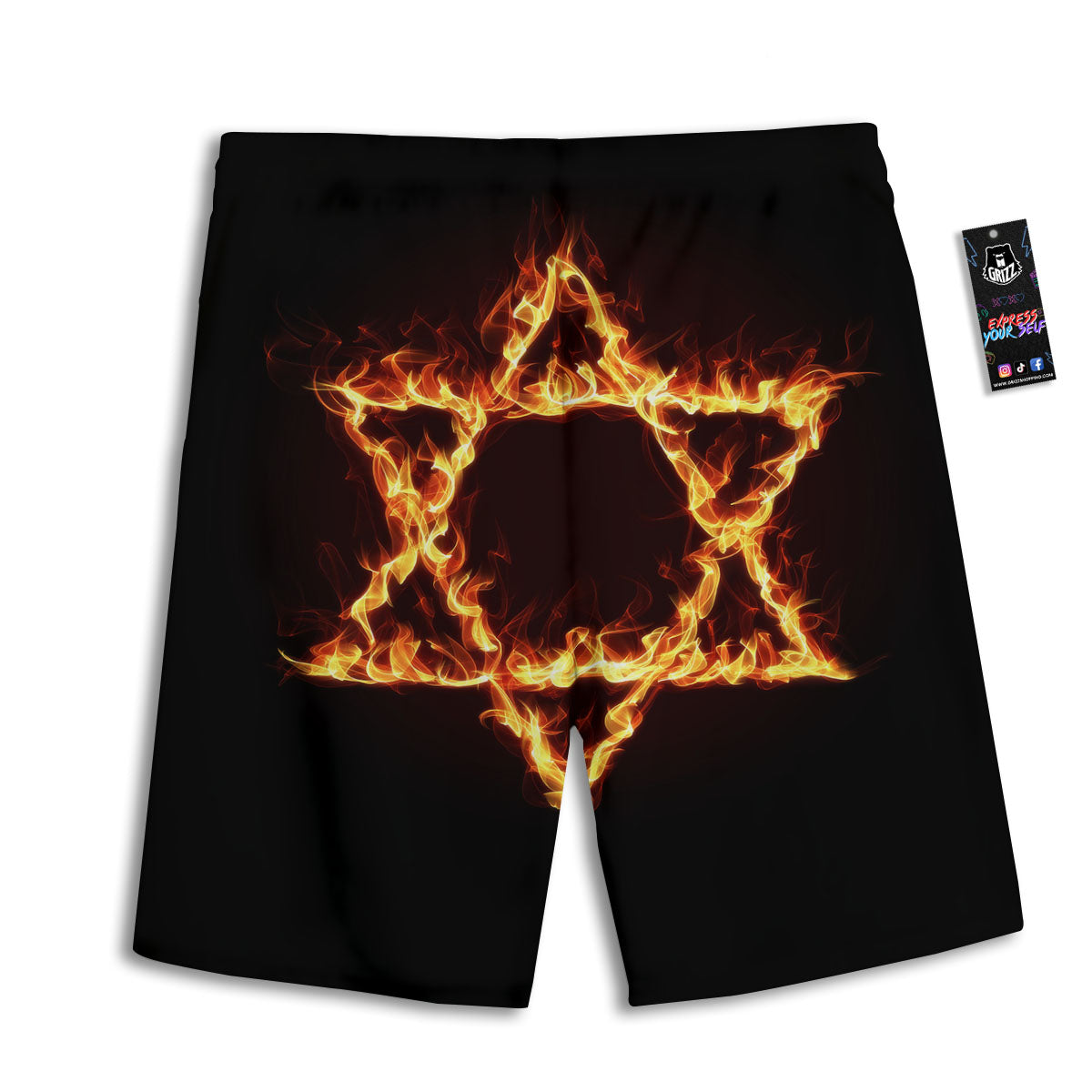 Stripes Merry Christmas Print Pattern Men's Athletic Shorts
