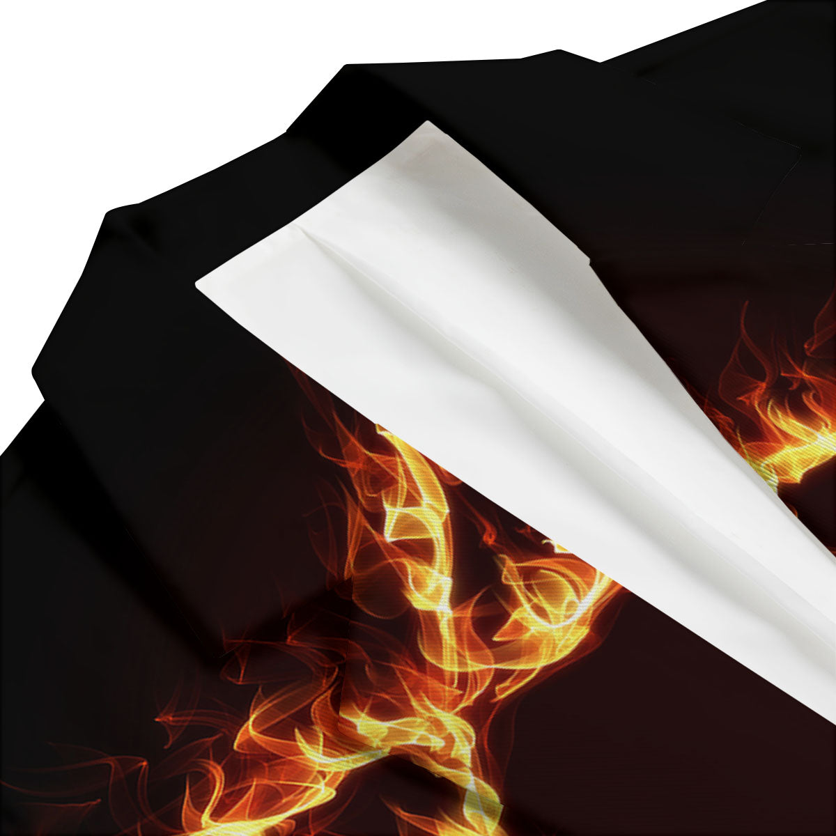 Star Of David Fiery Print Men's Blazer-grizzshop