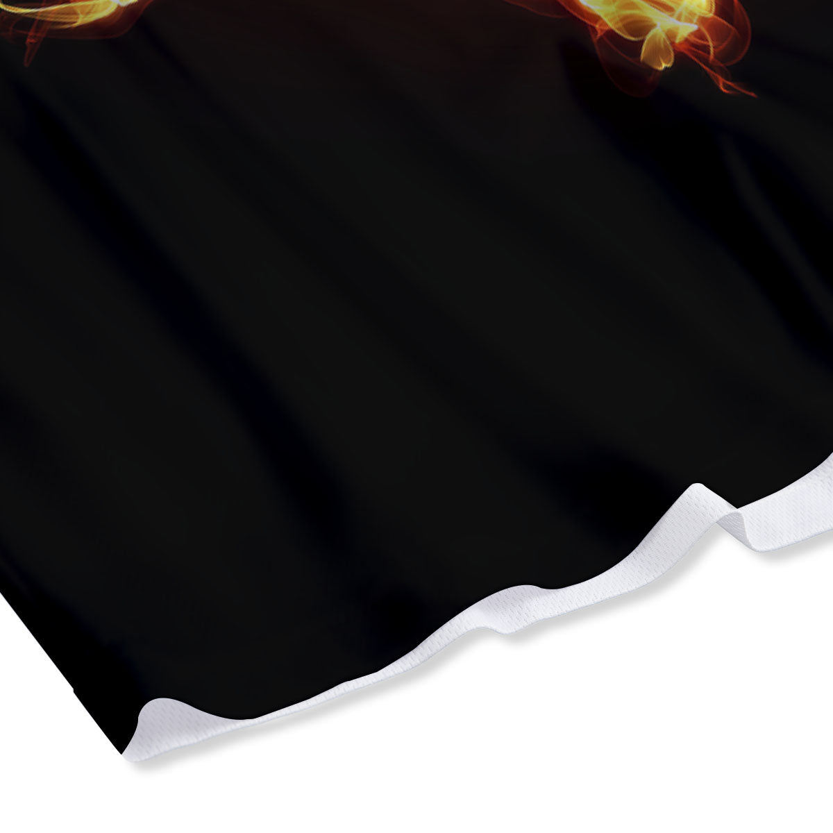 Star Of David Fiery Print Mesh Shorts