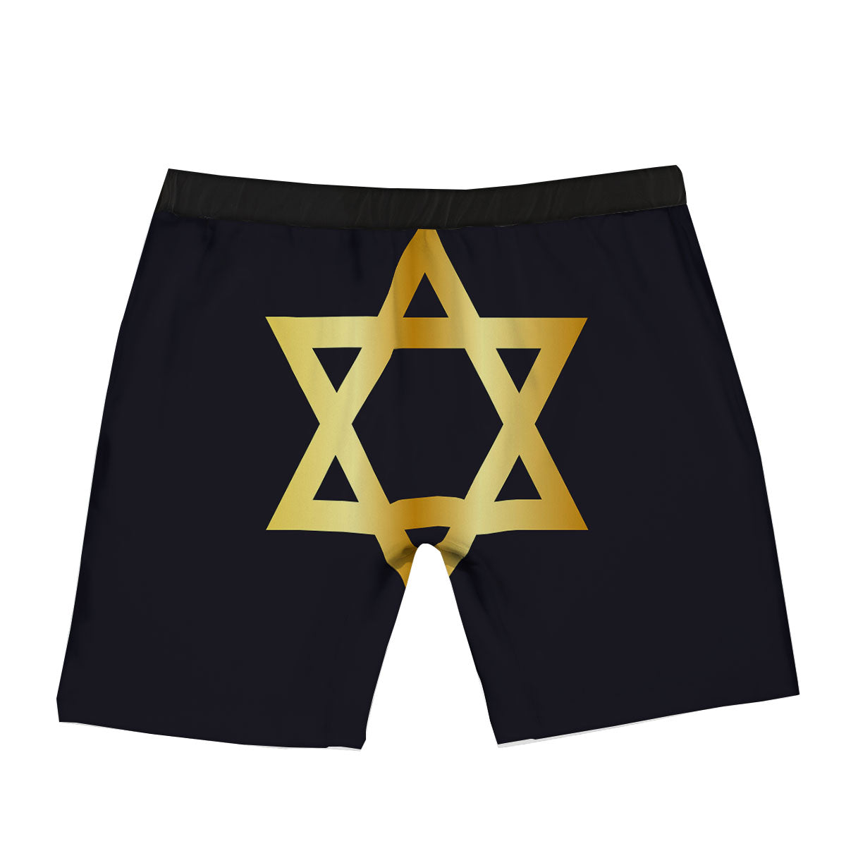 Star Of David Golden Print Boxer Briefs-grizzshop