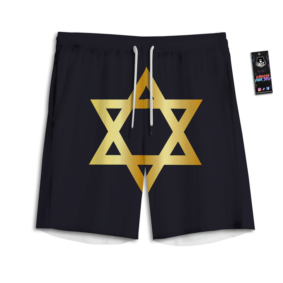 Sun Mandala Print Men's Athletic Shorts